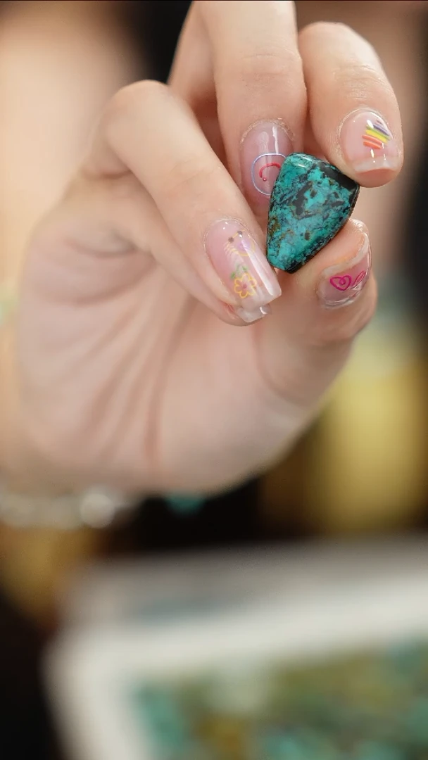 玛瑙/玉髓三通未镶嵌绿松