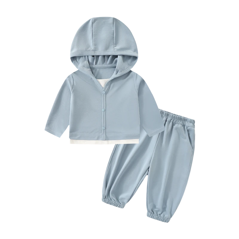 【雅赛尔假两件套装】婴儿装男女童秋季季新品套头套装韩版长袖童装