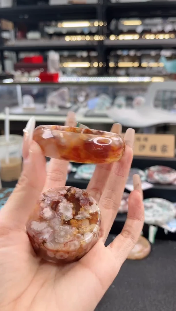 未镶嵌手镯石英质玉圈口（赠品镯心）