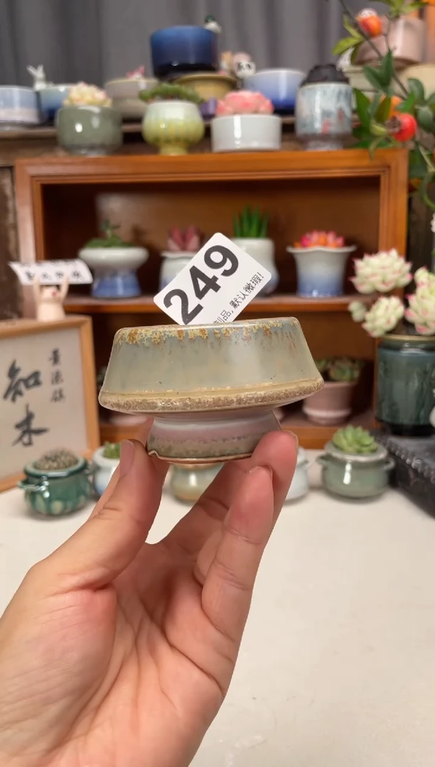 瓷片249知木小芳花盆