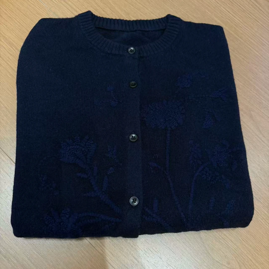 TANTAN 100羊毛 休闲时尚百搭秋冬针织羊毛开衫3167