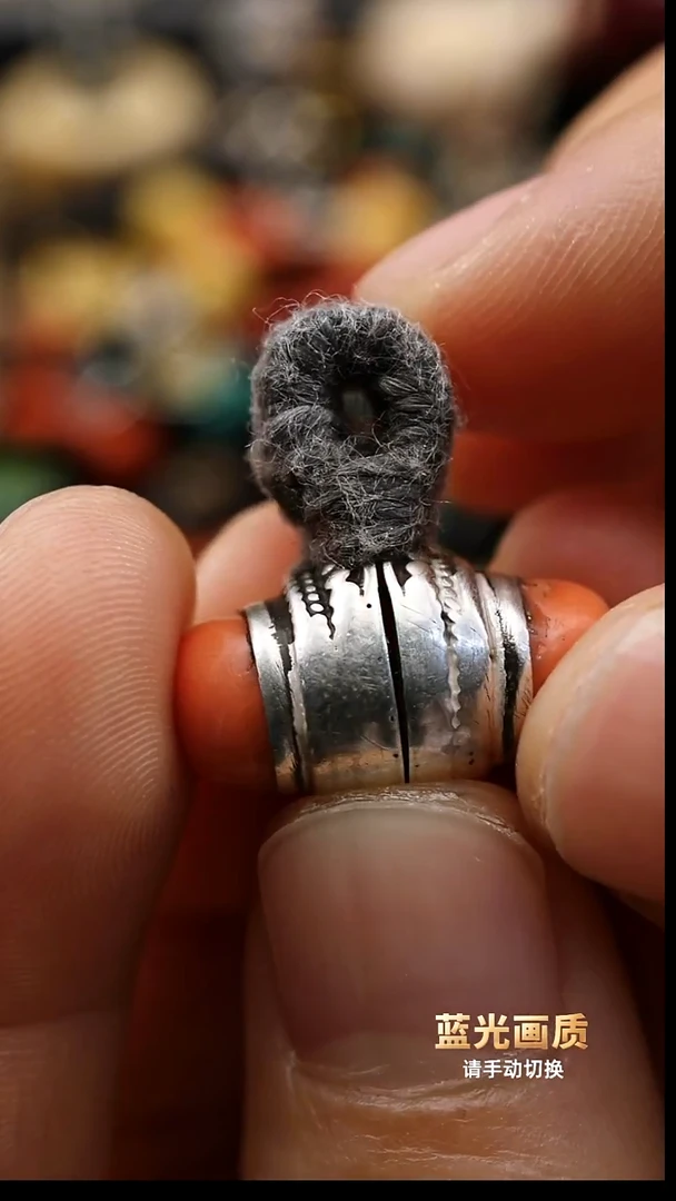 老银镶嵌MOMO老卡子