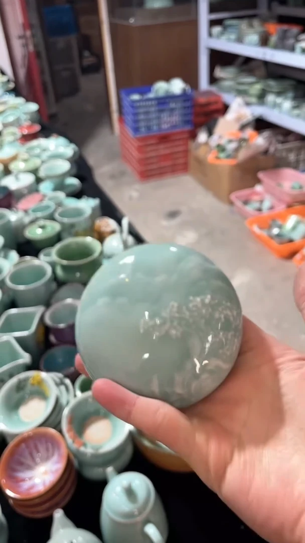 【闪购商品】纯手工 特价 微瑕 慧仙青瓷