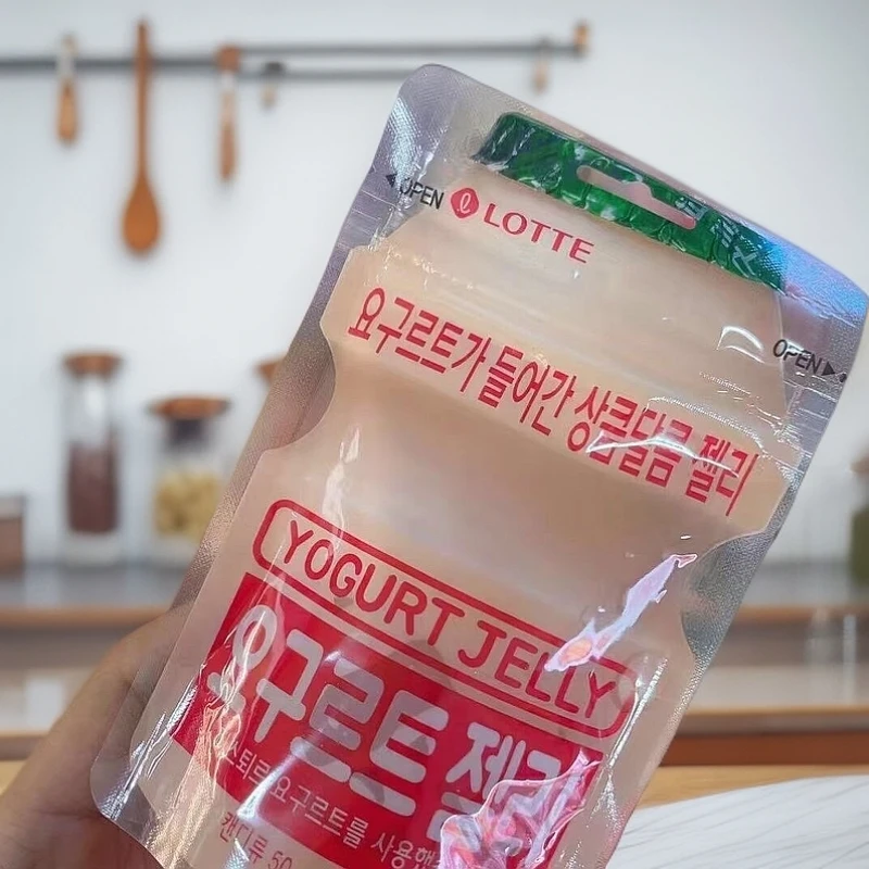 韩国进口零食LOTTE乐天酸乳味软糖50g橡皮糖果休闲儿童食品