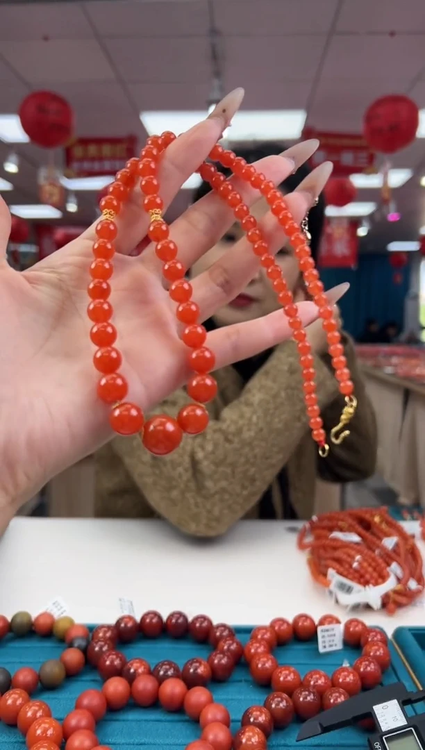 【闪购商品】南红玛瑙项链未镶嵌2.4-（多样式）