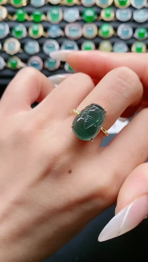 【闪购商品】翡翠戒指银S925镶嵌11111111