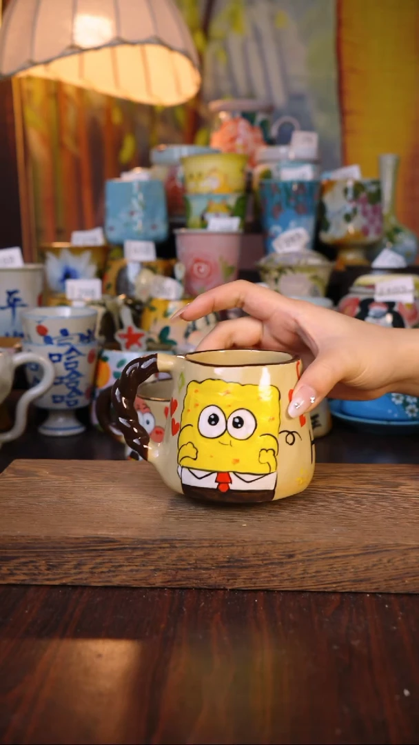 摆件泥垚手作 景德镇手工手绘器物