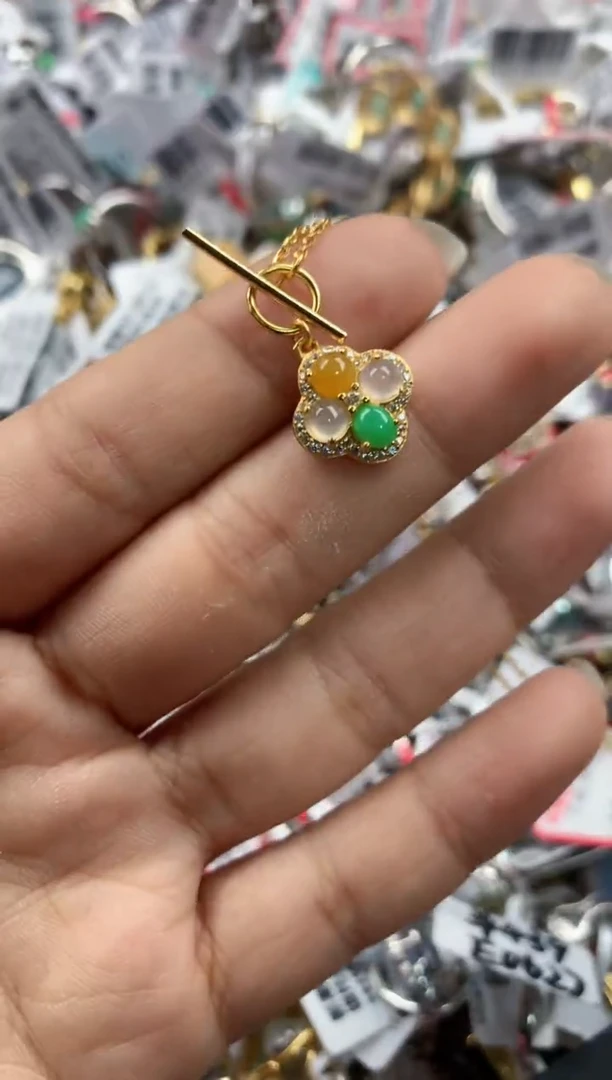 银S925镶嵌戒指翡翠5555----5