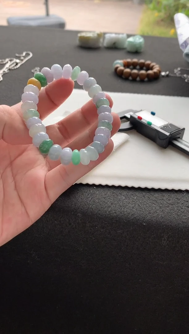 未镶嵌手串翡翠翡翠手串F1486-376