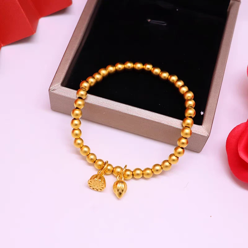 铜合金手链 999镀K古法两世欢古风古风百搭链条23