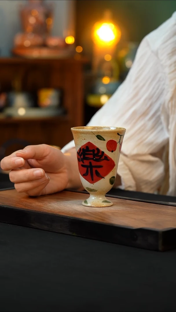 杯手绘心瓷陶瓷浮力