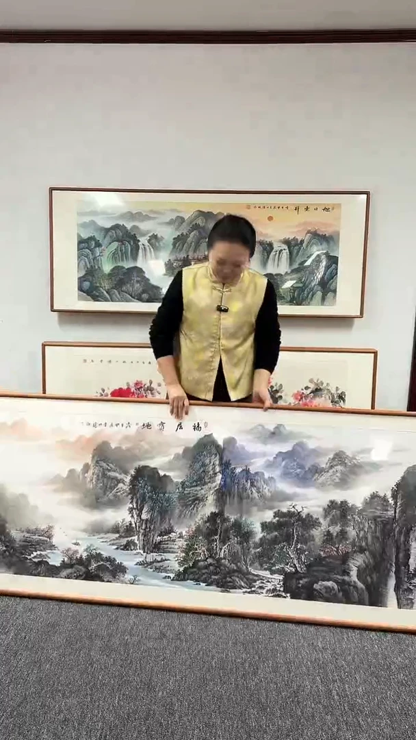 【闪购商品】国画福居宝地210*80张见召
