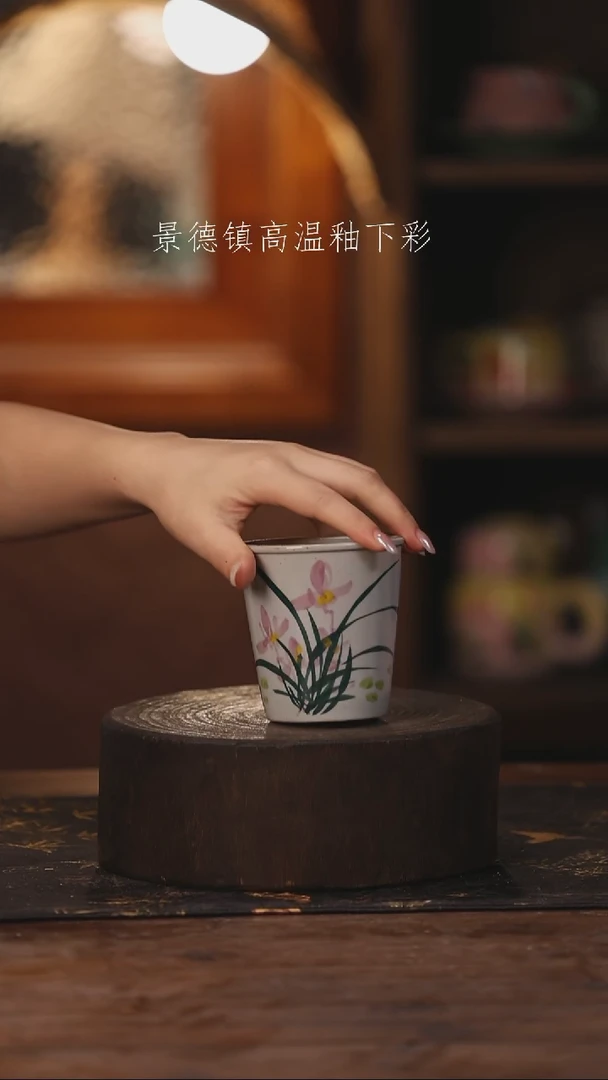 陶瓷景德镇高温釉下手绘陶瓷371
