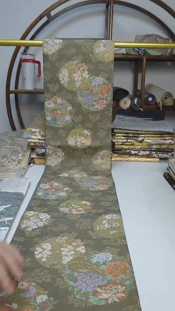 织绣15西阵织六通团花