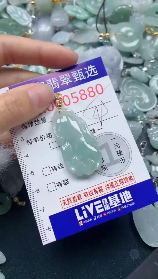 吊坠(不含链)未镶嵌翡翠5880