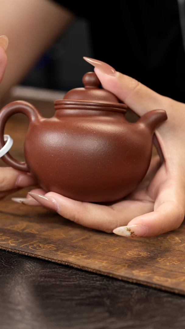 茶壶紫砂掇球（内推）底槽青150cc
