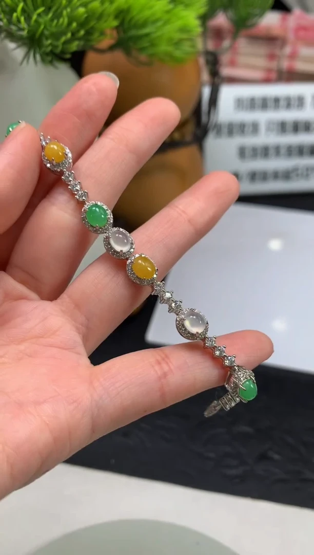 未镶嵌手链翡翠南*---124917