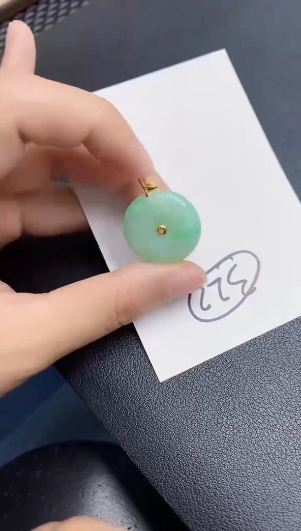 【闪购商品】翡翠颈饰18K金镶嵌000000000