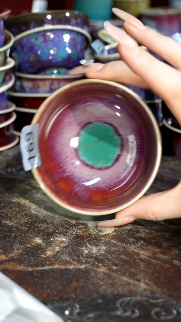 摆件精品窑变钧瓷茶器
