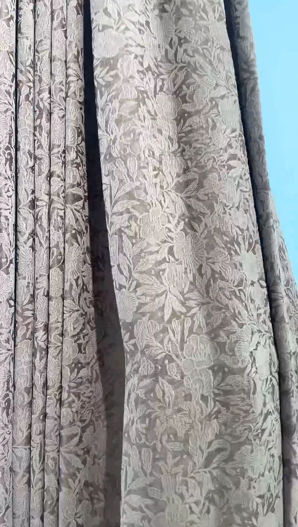 乳胶5米蔷薇成品窗帘