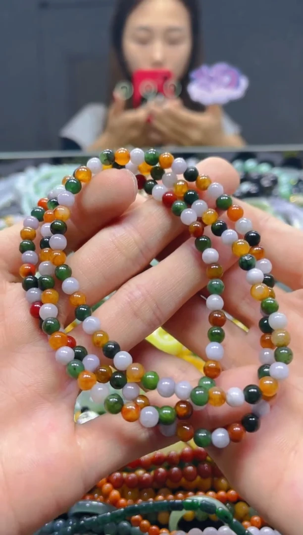 颈饰未镶嵌翡翠4MM/X/翡翠A货，一件也是批发价