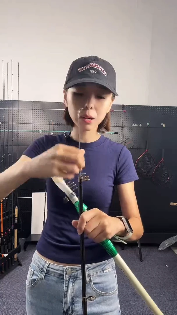 碳素（瑕疵杆没有售后 介意勿拍）绿色小海杆2.1米直柄