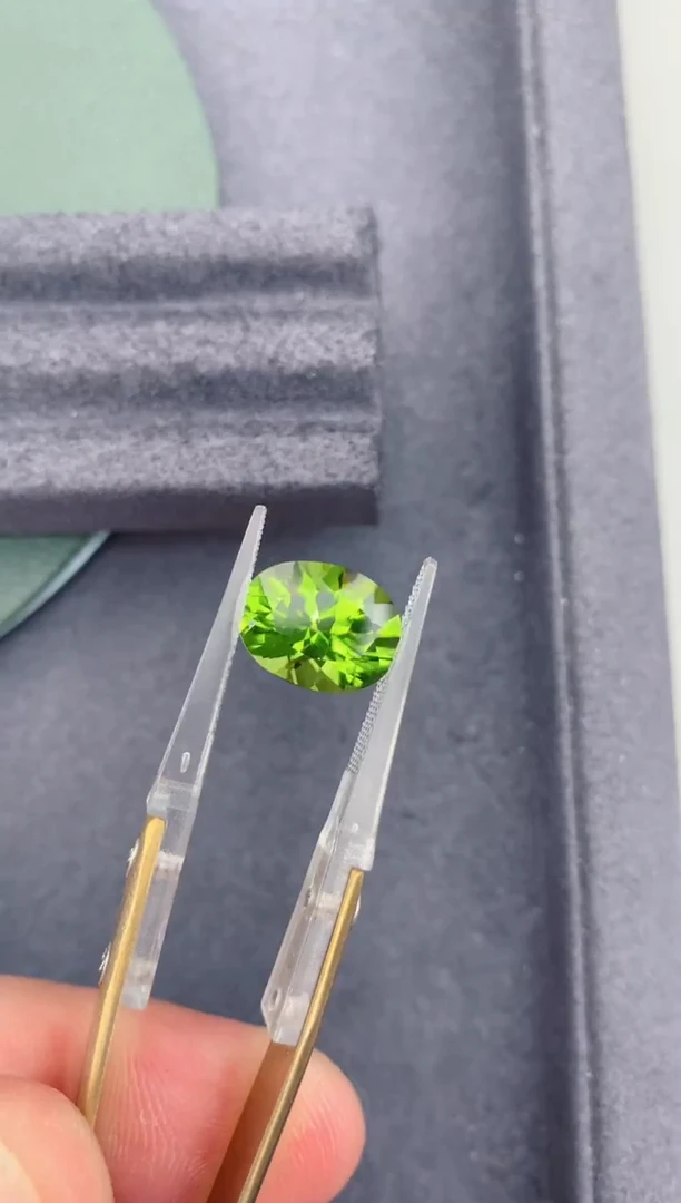 未镶嵌裸石定制橄榄石6ct 橄榄石 定制