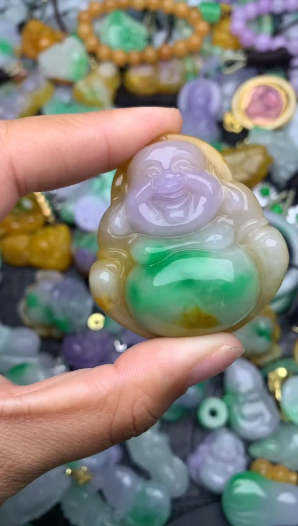 颈饰未镶嵌翡翠缅甸翡翠吊坠