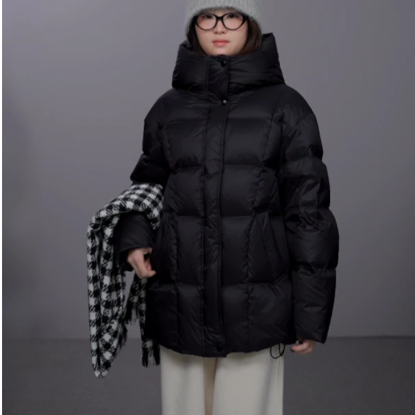 【-30度】90新国标（中天纺安心白鹅绒）防风（国标二级）中长鹅绒服