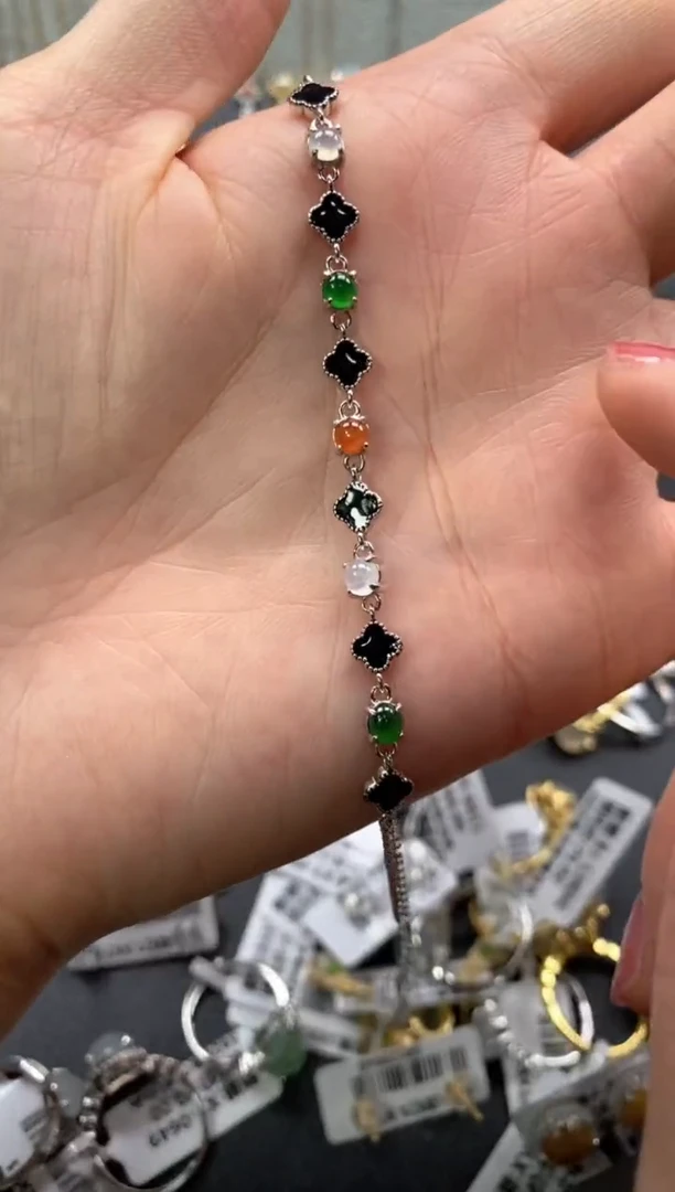 【闪购商品】翡翠戒指银S925镶嵌22222222     2