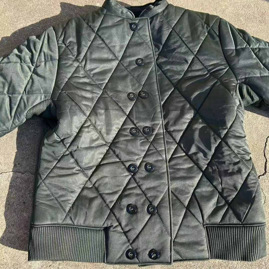 保暖标准领棉服棉衣绿色休闲老式加厚上衣户外冬季