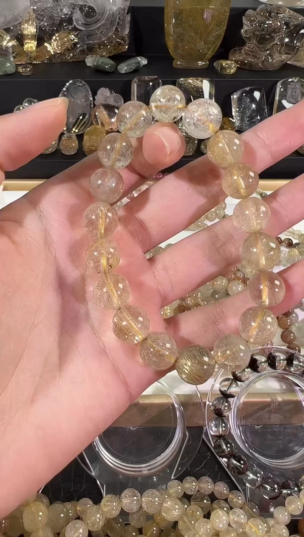 水晶手串未镶嵌天然水晶手串