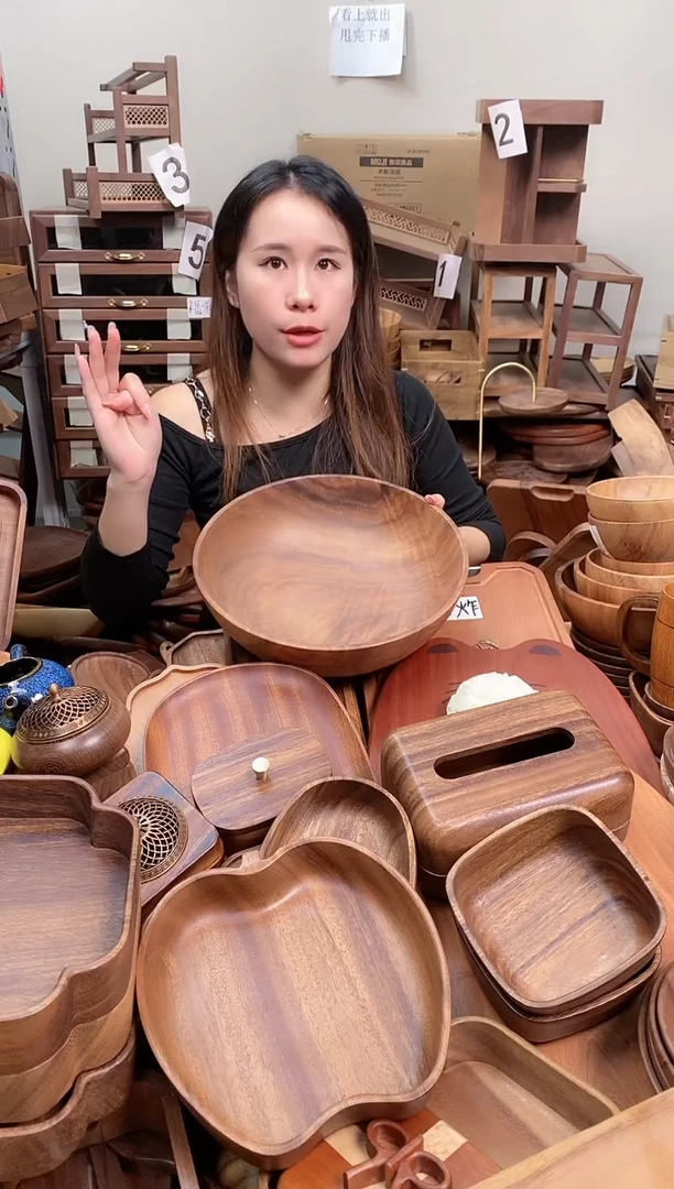 木 南美胡桃木大碗30*10cm