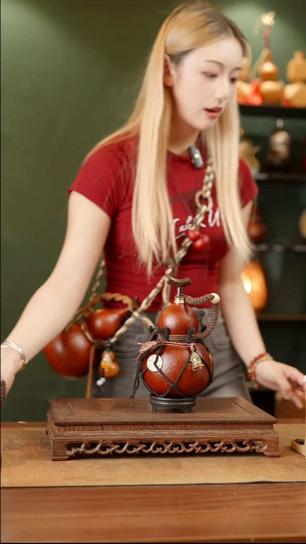 236号精品天然大漆酒葫芦一物一拍~*