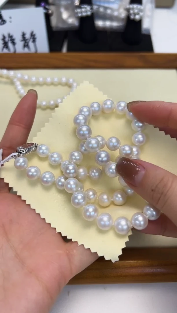 颈饰银S925镶嵌淡水珍珠8.5-9.5mm