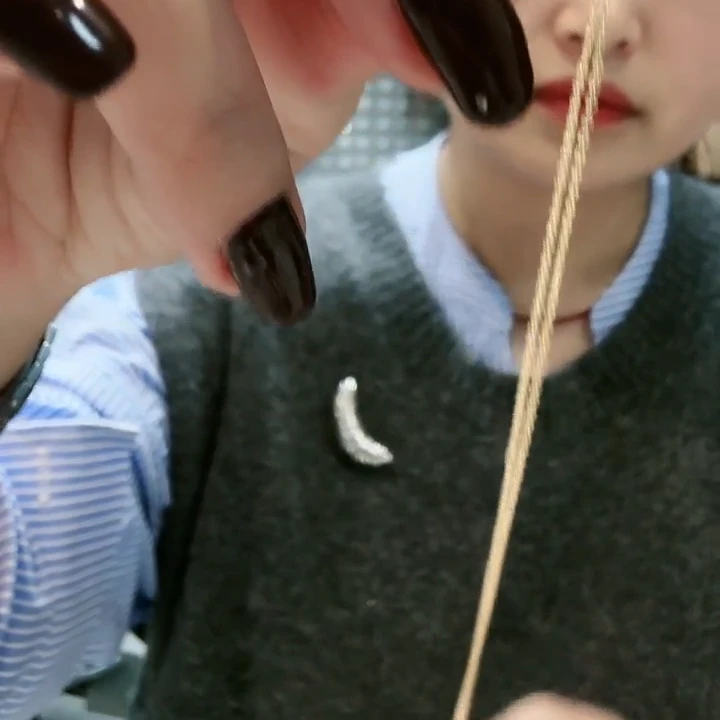 铜合金项链 简约百搭加厚电镀麻花链项链时尚极简风饰品