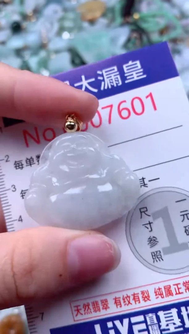 吊坠(不含链)未镶嵌翡翠7601