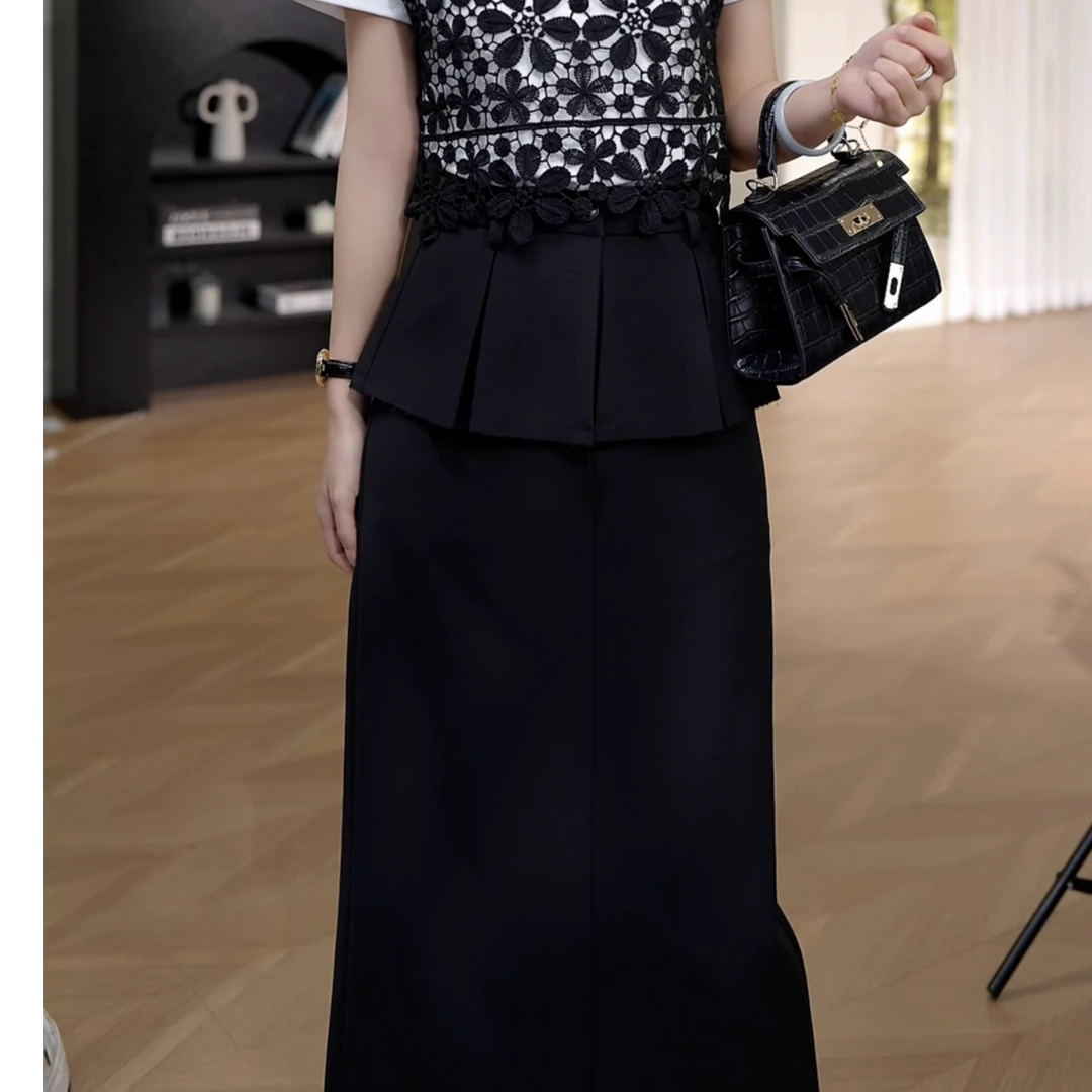 思思小个子女装【夏季新款韩版设计感小众显瘦半身裙】#25F414