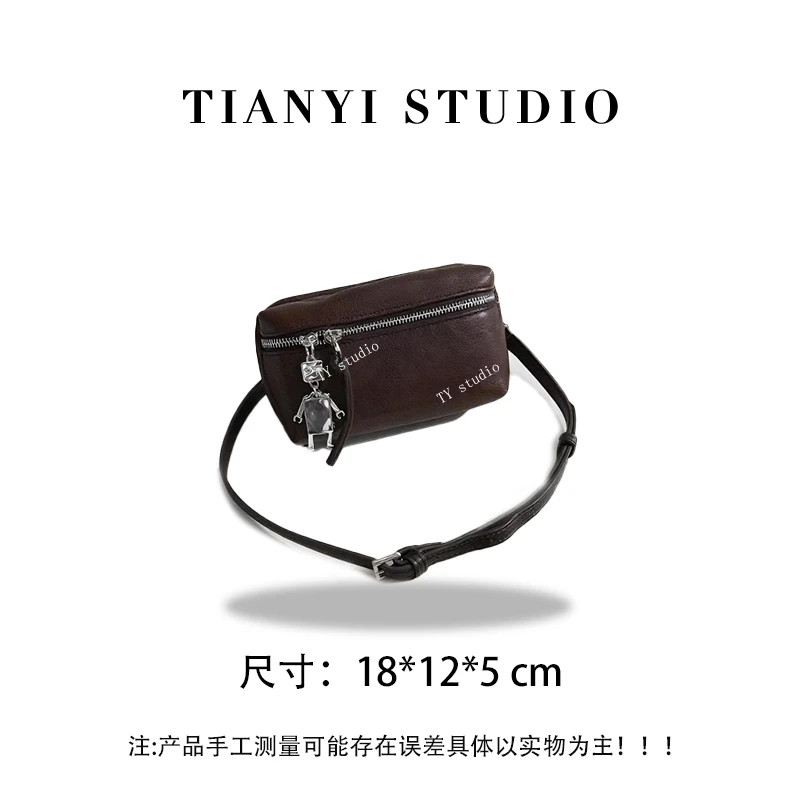 【TY】SD-5355-植鞣咖  轻奢高级韩版单肩潮流时尚简约女包