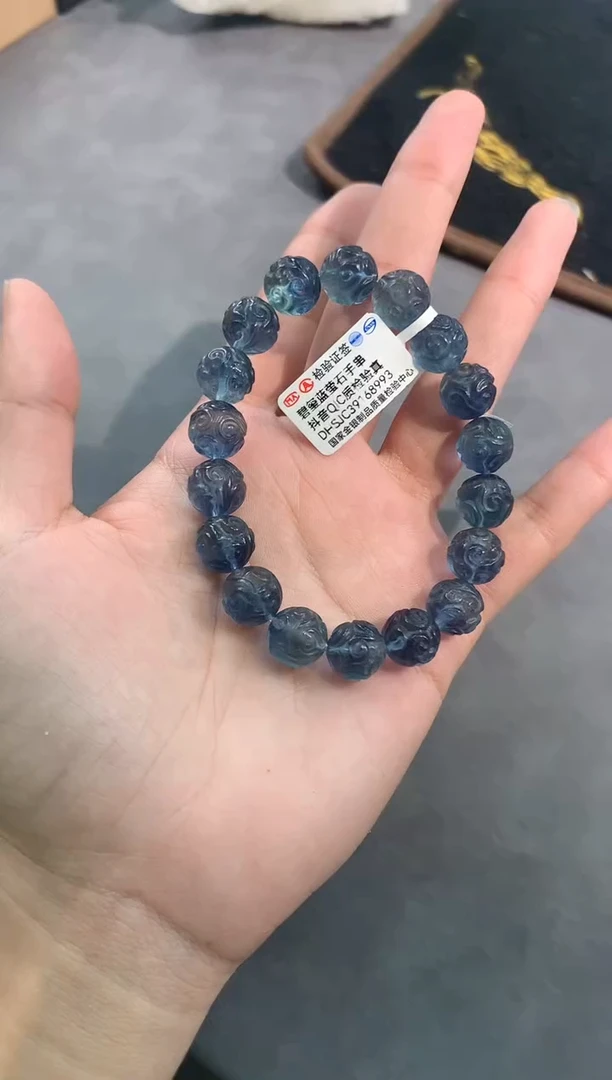 【闪购商品】水晶手链未镶嵌21号蓝萤石单圈