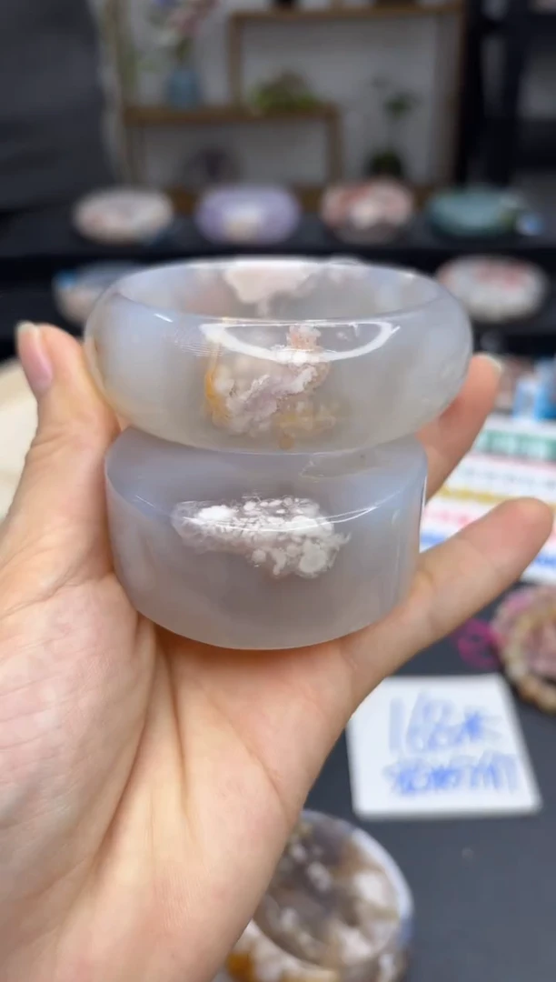 【闪购商品】石英质玉手镯未镶嵌A43(59圈赠送镯心)