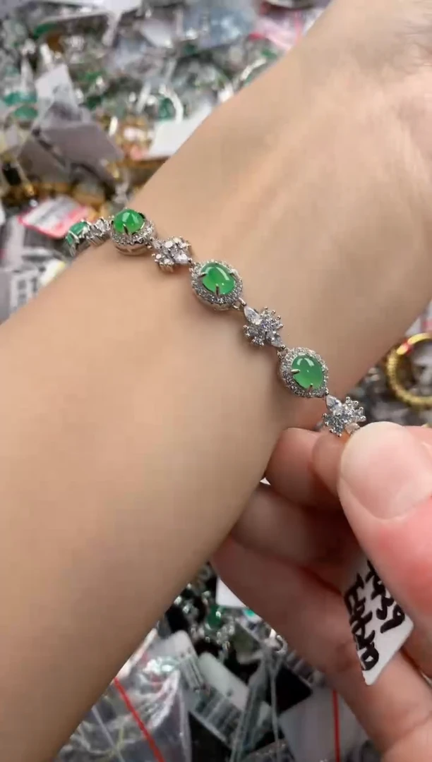 银S925镶嵌戒指翡翠111    3