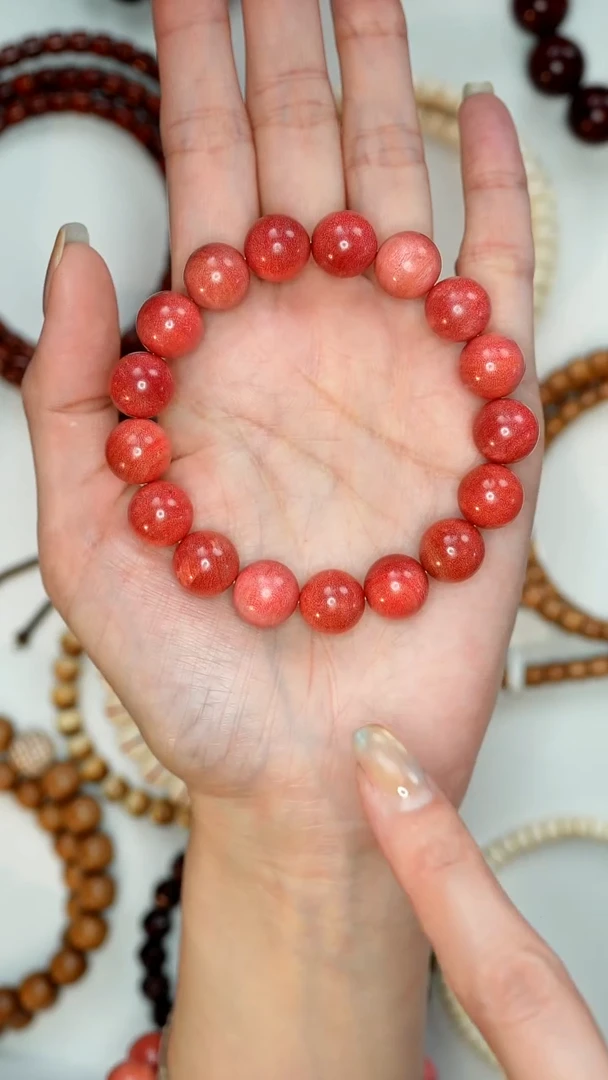 紫心苏木（紫罗兰木）手串/手链粉象木樱花粉圆珠12mm