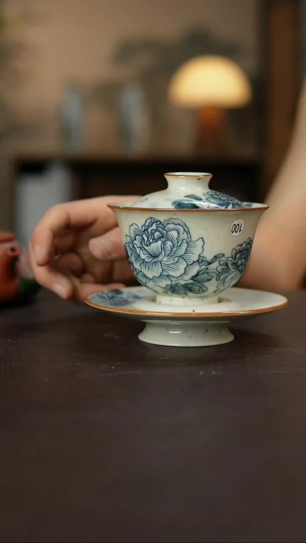杯景德柴烧手作微瑕