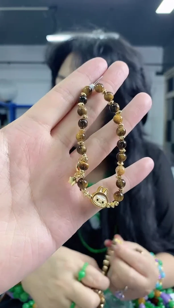 木变石（虎睛石）手串未镶嵌多样性发其一颜色微差