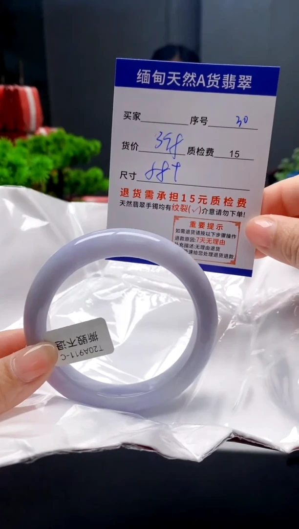 未镶嵌手镯翡翠30缅甸天然A货翡翠需包容瑕疵，介意慎拍