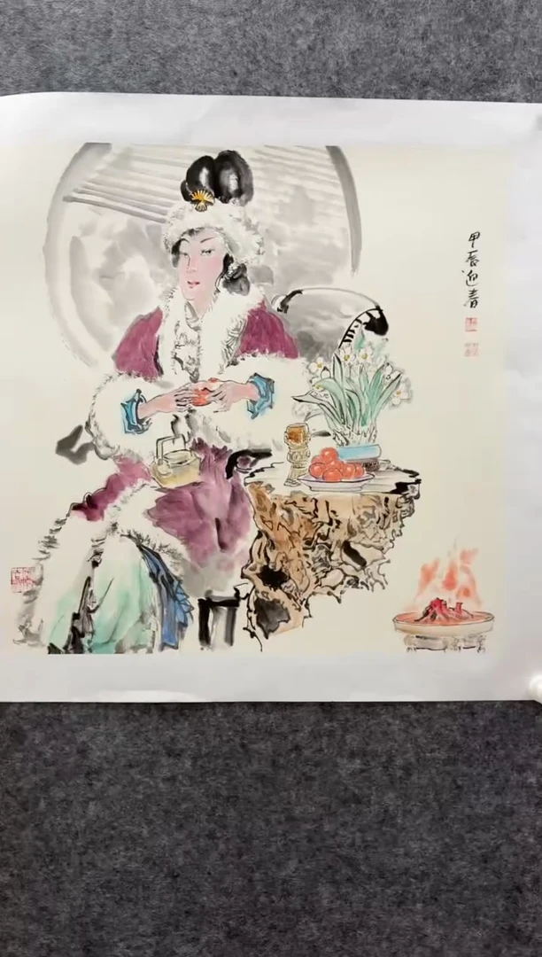 国画书画报艺术甄选A154迎春作 4平尺