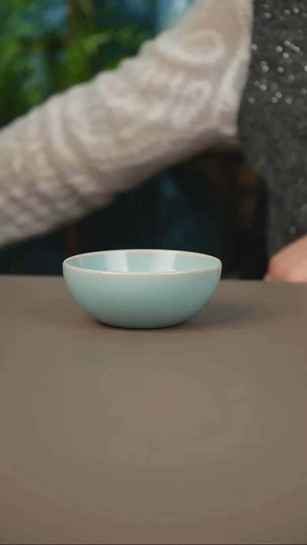 原矿釉天青普洱杯一级