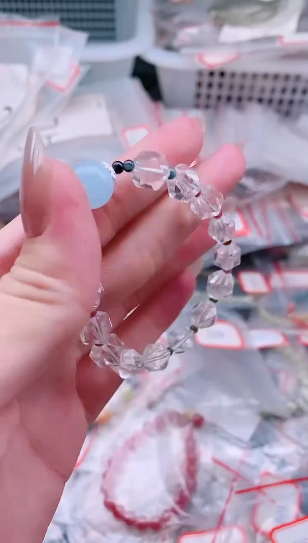 水晶手链未镶嵌多样性发拍一发一