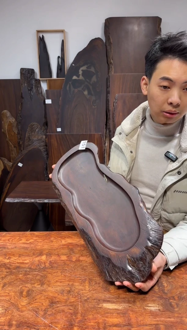 风车木（黑檀木）尺寸54*23*2.5编号151